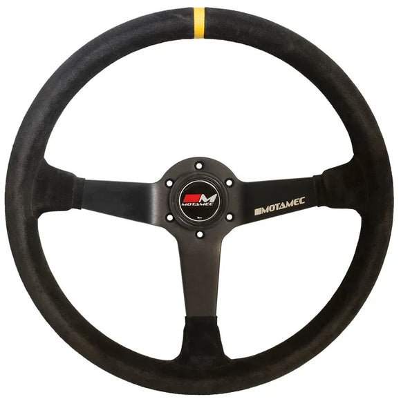 Motamec Rally Steering Wheel 380mm semi Dish Black suede