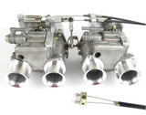 Magard style twin cable throttle linkage kit for Dellorto DHLA carburettors