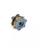 OBP Steering Wheel Grey/Yellow Quick Release Hub