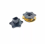 OBP Steering Wheel Grey/Yellow Quick Release Hub