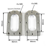 Weber DGV, DGAV or DGEV to Hitachi carburetor manifold adapter kit