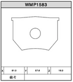 AP 2 POT CLASSIC REAR BRAKE PADS W5 WMP1583