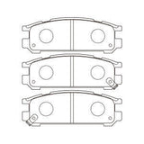 Subaru OEM Rear Winmax Pads W6.5 WMP237