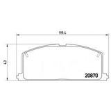 Toyota Corolla AE92-111 front Winmax brake pads W5 WMP076