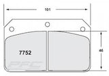 Wilwood Winmax brake pads W5 WMP831 (12.5mm)