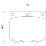 Mintex MGB633 - 1805 Compound Brake Pads for Ford Escort, Cortina and Capri M16