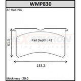 Ford Fiesta R2 Front Winmax brake pads W5 WMP830