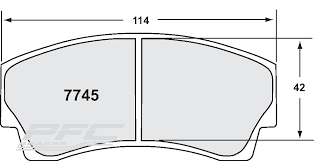 Mintex 1864 F4R AP Racing Forest or Modern Caliper Brake Pads