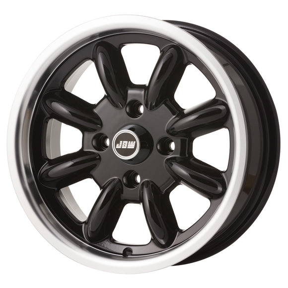 JBW 15x6 Minilite 4x114.3 et15 Black polished lip (sold as set)