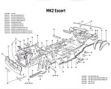 Ford Escort MK2 body panels