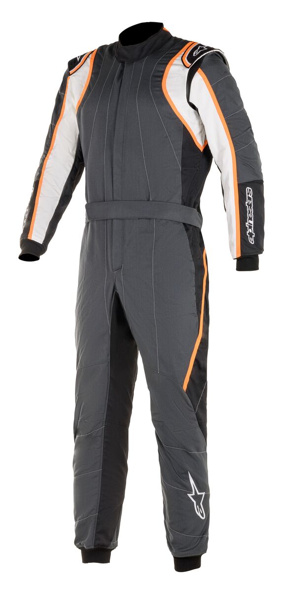 Alpinestars GP Race V2 Race Suit Anthracite/White/Orange Fluro - FIA 8856-2018
