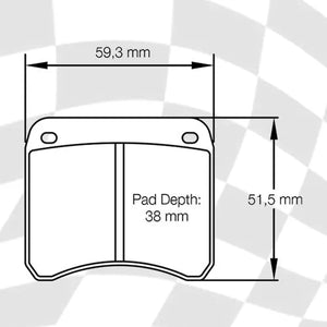 Mintex MLB19 Formula Ford Brake Pads 1155 Compound