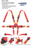 Beltenick FIA Black 6 Point Formula PD Camlock Belt FIA 2026 - 2031 plus 5 years Q/R Adjusters