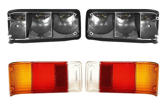Ford Escort MK2 Tail light lense and backing new reproduction each 25-19-98-7/8