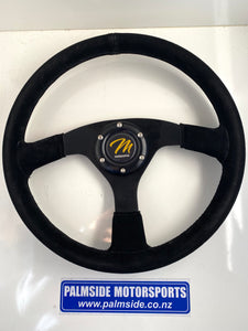 Motacorsa Circuit Flat Steering Wheel 350mm Flat Suede