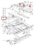 Ford Escort MK1 & MK2 Boot Floor Grommets (x 3) (#2011)