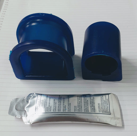 Ford Escort MK1 and MK2 rack mounting bushes Poly Blue