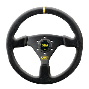 OMP Racing Steering Wheel in Suede 330mm flat