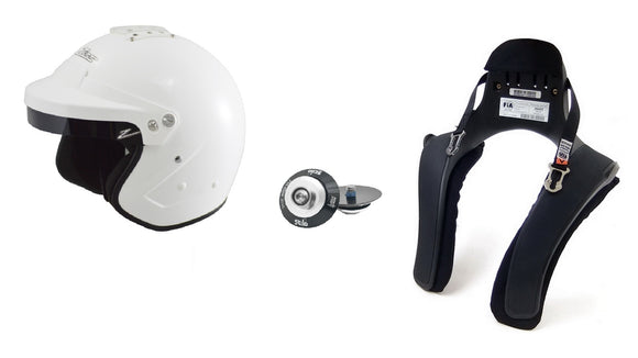 Zamp RZ-18H Helmet + HANS Posts + HANS Device package