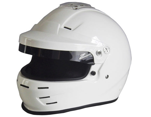 Zamp Full Face Helmet With GT Peak SA 2015 or SA2020 White or Matt Black