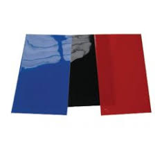 Grayston Mud flap squares 500x300x3mm - 2 pairs in black, blue or red (car set)