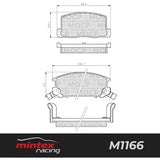 Mintex MDB1691/1693 Brake Pads for Lancer EVO 1 and 2 on Rears 1166
