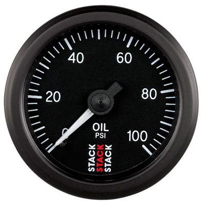 Stack oil pressure gauge mechanical ST3102